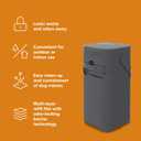 Pet Genie Pail | Dog Waste Disposal System for Outdoor and Indoor Odor Control | Dog Poop Trash Can | Includes 1 Square Refill Bag that Lasts up to 2 Months