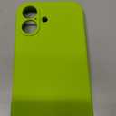 Ktele Magnetic for iPhone 16 Case [Compatible with Magsafe] [Premium Silicone Satin-Smooth Touch] Slim Shockproof Anti-Scratch Microfiber Lining Case, 6.1 inch, Fluorescent Green