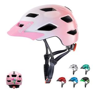 OnBros Kids Bike Helmet - Bike Helmets for 5-14 Boys or Girls with Visor, Children Bicycle Helmet for Skateboard Mountain Scooter Road Cycling, Lightweight and Adjustable 50-57CM