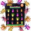 Glow Critters and Halloween Trick or Treat Glow Skeletons and Pumpkins - Glow Sticks Party Favors - Glow in The Dark Party Supplies
