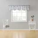 Colette Lined Rod Pocket Valance (52"W x 17"L (Pack of 1), Denim)