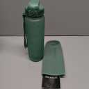 Hydracy Water Bottle with Time Marker -Large BPA Free Water Bottle & No Sweat Sleeve -Leak Proof Gym Bottle with Fruit Infuser Strainer & Times to Drink -Ideal for Fitness Sports & Outdoors (Moonlight Green)