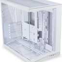 LIAN LI O11D MINI V2 | Compact ATX Mid-Tower Airflow Computer Case | Panoramic View | Fully Ventilated Airflow | Adjustable I/O | Pillar-Less | Cable Management | White (O11DMIV2W)