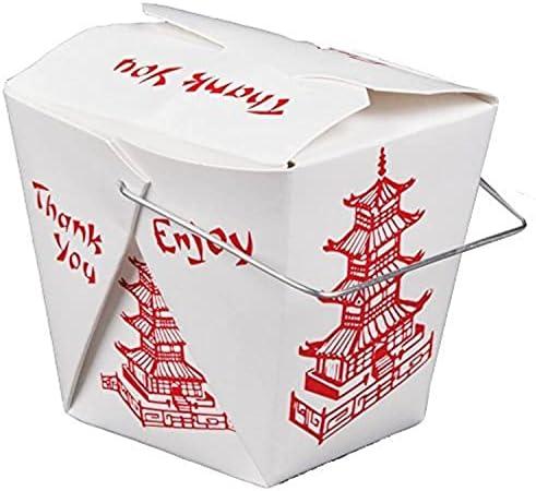 15 Count  Pagoda Wire Handle Chinese Takeout Box