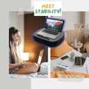 Multi-Functional Couch Cup Holder & Laptop Stand - Ideal for Sofa, Bed, Car, RV | Holds Drinks, Snacks, Remotes, Phones, Laptops | Perfect for Home & Travel