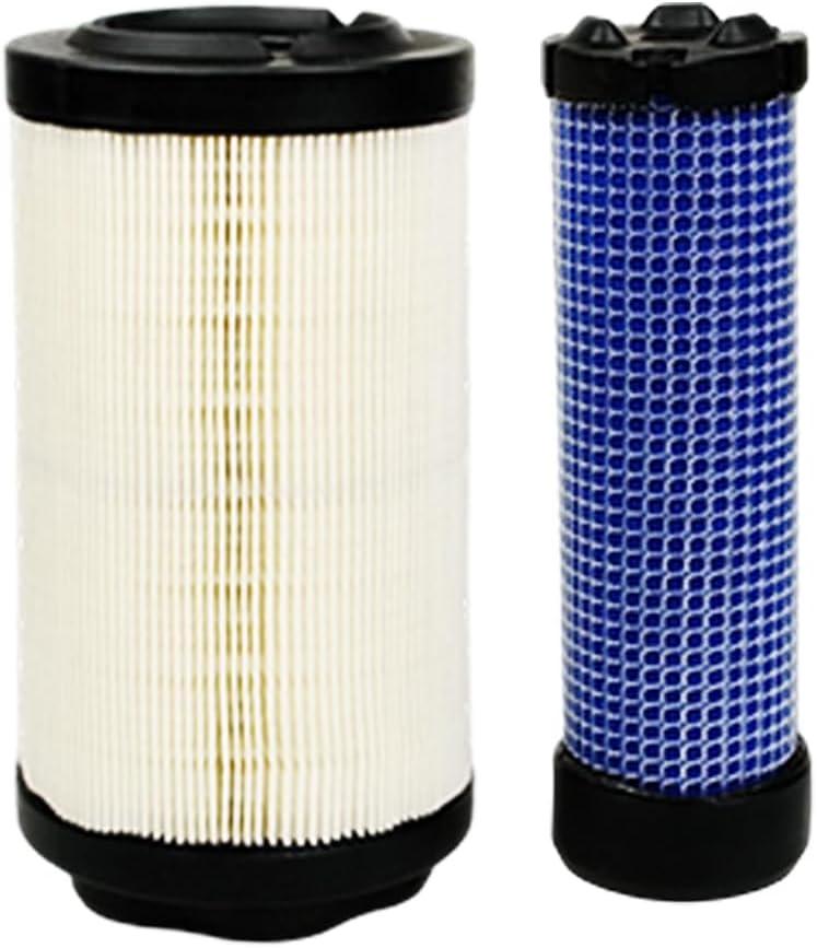 LVU34503 LVU34504 Primary & Secondary Air Filter Fit for JD 2400 2550 2700 2750 1023E 1025R 1026R 2025R 2026R Precisioncut Triplex Mower 2550 E-Cut Hybrid 2700 2750 Precisioncut 2400 2700.