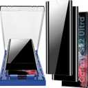 MOHAVE 2 Pack [Auto Alignment/Dust Removal] Screen Protector for SAMSUNG Galaxy S22 Ultra 5G 6.8″, 3D Curved HD Clear Film, 7H Hybrid Material, 100% Ultrasonic Fingerprint ID Compatible, Case Friendly