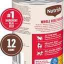 Nutrish Real Beef & Pumpkin Recipe Whole Health Blend Premium Pat Wet Dog Food, 13 oz. Can, 12 Count, Packaging May Vary (Rachael Ray) (EXP 08/01/28)