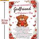 Funny Valentines Day Cards for Girlfriend, Romantic Valentines Day Gifts from Boyfriend, for my Wonderful Girlfriend On Valentine's Day (FY-355)