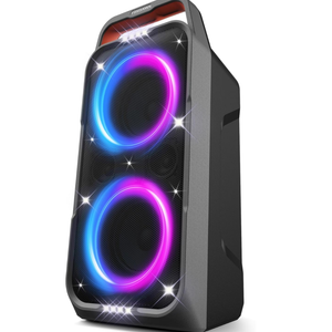 Portable Bluetooth Speaker: 240W Peak Powerful Loud Sound Deep Bass Wireless Boombox Large Subwoofer 15 Hours Battery Life Fast Charging with Led Light Show for Party Outdoor Camping Backyard