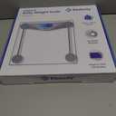 Etekcity Digital Body Weight Bathroom Scale, Large Blue LCD Backlight Display, High Precision Measurements,6mm Tempered Glass, 400 Pounds (Blinding Silver)