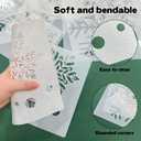 11 Pcs Large Snowflake Stencils for Windows, Reusable Christmas Stencils for Glass, Wood, Fabric, Wall, Card, Doormat, DIY Holiday Painting Templates