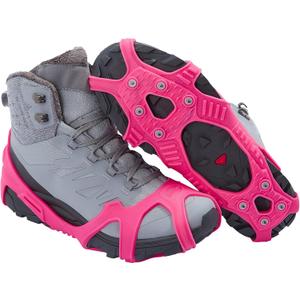 ICETRAX V3 Tungsten Crampons, Ice Cleats for Shoes and Boots - Ice Grips for Snow and Ice, Non-Slip Shoe Grippers with Reflective Heel (S/M (Men: 5-9/ Women: 6.5-10.5))