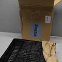 25 inch Bird Cage, Portable Travel Parrot Cage, Double-Layer Parakeet Cage, for Temporary Pet Accommodation, Trip to Vet, Short Trip, Camping, Black & White