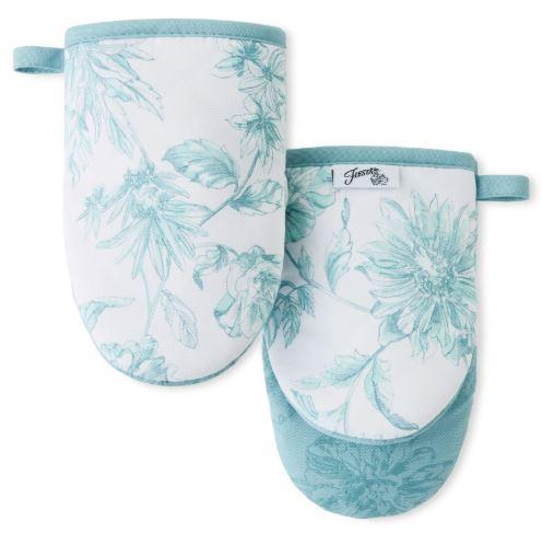 Fiesta Botanical Floral Print Mini Mitt, 2 pk