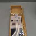 Joy&Grace Sofa Armrest Tray with Large Mug Holder, Bamboo Couch Arm Tray, Anti-Slip Couch Cup Holder Foldable Sofa Arm Table for Eating Drinks Cellphone (Color Natural)