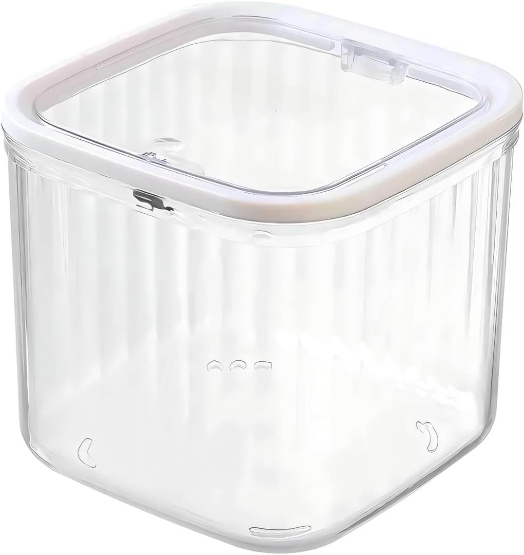 Tyover Plastic Storage Organizer, Plastic Cases with Secure Lids, 1Pack Clear Stackable Container for Hair Clips, Crafts, Home & Office Supplies, Small Item Organization and Storage Solutions