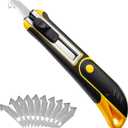 STEELITE Plexiglass Cutter Acrylic Cutting Knife and 13 Pcs Blade Set, Easy to Use Multi-Use Cutter with Cutting Blade