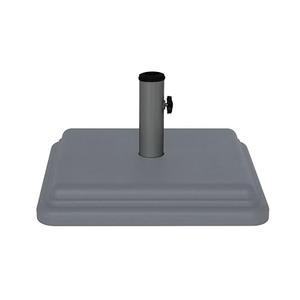 US Weight 40 Pound Umbrella Base - Weighted Umbrella base For Use With Patio Table – Heavy Duty Base- 4” Stem Accommodates 1”-1.5” Pole Sizes - Grey