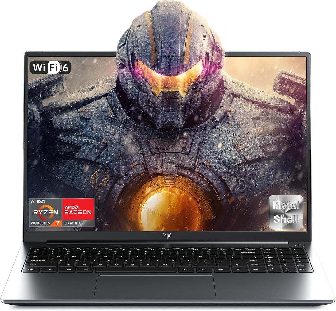 Gaming Laptop, 16.0inch Laptop Computer with MD Ryzen 7 5825U(8C/16T, Up to 4.5GHz), 16GB RAM 512GB NVMe SSD Windows 11 Laptop, Radeon RX Vega 8 Graphics,WiFi 6, Backlit KB