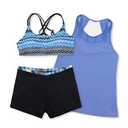 Swimsuit XL Women Blue Black