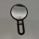 30x Magnifying Mirror, Travel Hand Mirrors with Handle - Double Side Handheld Mirror with 1X 30X Magnification & Adjustable Handle/Stand, Hand Held Foldable Travel Mirror for Makeup(Black)