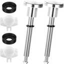 2 Pcs Tub Spout Diverter Repair Kit Universal Shower Diverter Replacement for Bathtub Faucets Dripping Low Water Pressure Issues Includes Valves Stems Gates DIY Home Plumbing Repair Solution