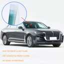 SW 80% VLT Nano Ceramic Car Front Window Film, 99% Anti UV Heat Insulation Sun Blocking Solar Window Tint, Transparent Blue, 20Inch X 10Feet