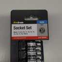 Pro-Grade Metric Socket Set with Rail - 3/8-Inch Drive