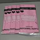 Pink 6 Pack Plastic Table Cloth 54" x 108", Disposable Tablecloths Rectangle Table Cover, Plastic Tablecloths for Parties