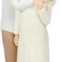 Elderly Mom and Son Figurines, Mother and Adult Son Statues, Love My Mom Gift for Mothers Day Anniversary Birthday Christmas