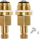 Outdoor Faucet Stem Replacement Parts Brass Assy and One-Piece Bonnet Hose Faucet Valve Cap for Arrowhead PK1100 Faucet Stems 2 Pack