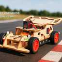 Poraxy STEM Kits for Kids 8-10, STEM Toys for Boys Ages 8-13, Remote Control Car, Wooden 3D Puzzles Science Kits 8-12 Projects Building Model, Birthday Gifts for 9 11 14 Year Old Teen Boys Girls