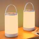 Night Light for Kids, Portable USB Night Lamp with 2200 mAh Battery, Bright Color Changing Light for Nightstand, Small Touch Bedroom Table Lamp for Girls, Boys, Toddler, 2 Pack