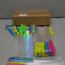 SHQDD 36 PCS Halloween Glow Sticks Bulk, Glow Fiber Optic Sticks, LED Light Wands, Glow in The Dark Party Supplies, Fiber Optic Wands for Weddings, Flashing LED Party Favors, Colorful Light Sticks
