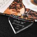 ZUNON 10 Year for Wife 10th Wedding Couple Marriage Husband Ornament Valentines Her Him Years as Mr and Mrs Ideas Hanging Decorations 3" Christmas Ornaments 2025 (10th Anniversary