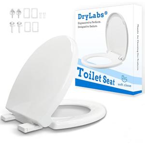 Round Toilet Seat 16.5"  Soft Close, Durable PP Toilet Seat, Easy Installation & Removal, Fits Most Toilet Bowls