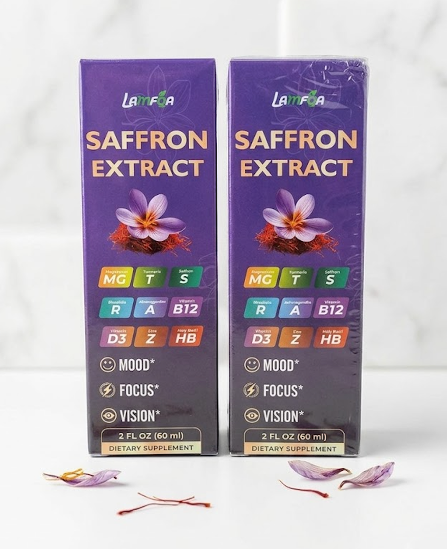 Saffron Extract for Anxiety Relief & Calm Mood Support, Pack of 2