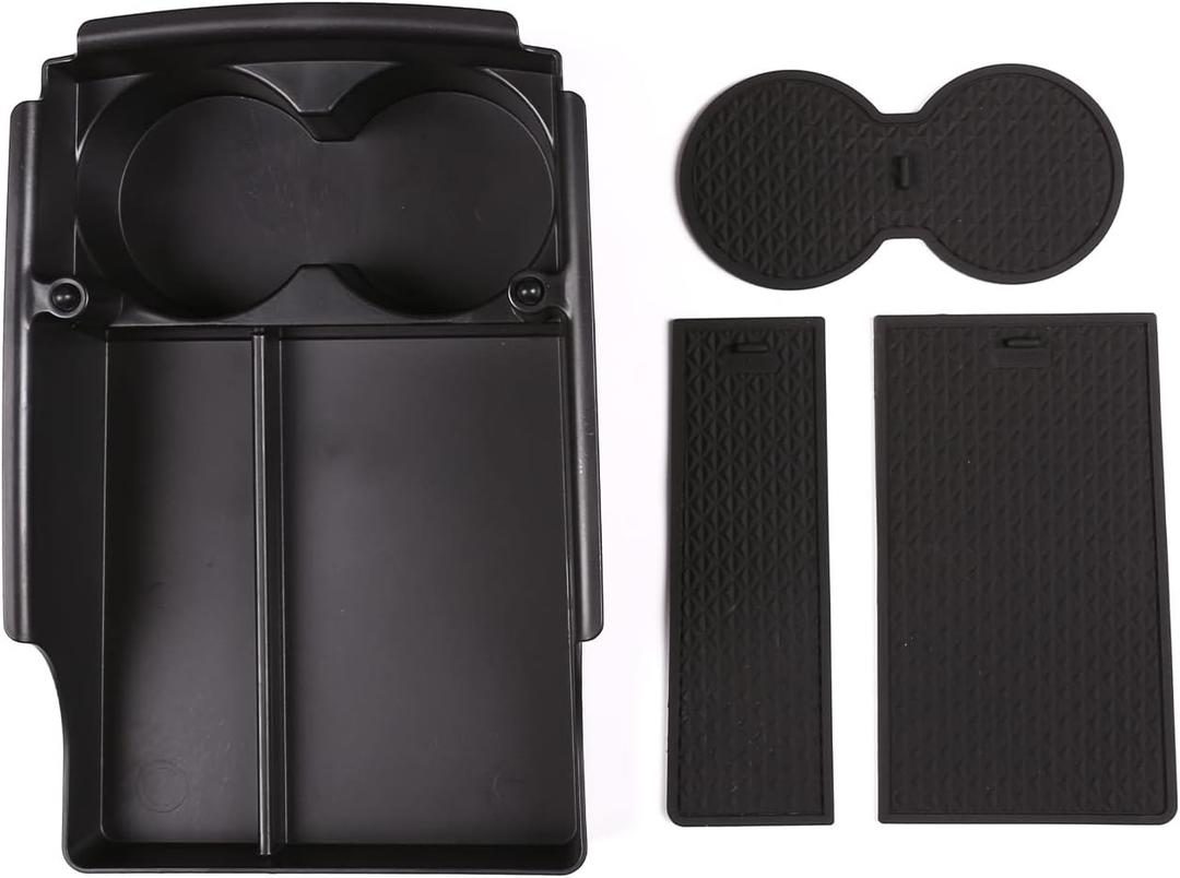 ABS Car Center Console Armrest Organizer Tray Storage Box for Tesla Model 3 2017-2020