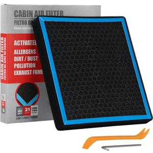 6040C Cabin Air Filter CF11183 with Nutshell Activated Carbon Compatible with Jeep Grand Cherokee 2011-2021 Dodge Duranco 2011-2023, Grand Cherokee WK 2022.