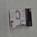 Cordinate Cube Extension Cord, 10Ft, 3-Outlet Flat Plug Extension Cord, Cube Extension Cord with Multiple Outlets, 3 Prong Cube Extension Cord, 2 USB Ports Braided Extension Cord, Gray/White, 55356