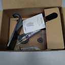 LISEN Cell Phone Stand Phone Holder for Desk Office Decor, Office Desk Accessories Gifts Women PC Gaming Essentials iPhone Stand Gadgets Men Fit Otter Box Case Switch iPad Air Tablet 4-10 in (BLACK)