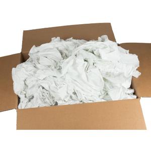 Recycled White Sheeting Rags - Prewashed