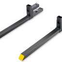 VEVOR 43" Clamp on Pallet Forks, 2000lbs Capacity Tractor Bucket Forks, Heavy Duty Quick Attach Pallet Fork for Bucket Tractor Loader Skid Steer