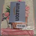 AVOIN colorlife Hello Love Pink Tulips Bicycle Throw Pillow Covers, 18 x 18 Inch Flowers Spring Mother's Day Cushion Case for Sofa Couch Set of 4