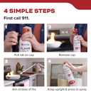 Kidde Flame Out Fire Spray, Extinguishing Aerosol for Home Use, Kitchens, Dorms, Apartments, Compact, Portable & Easy to Use, Non-Toxic, 17.6 oz 1 Pack