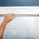 Moen Curved Adjustable Spring Tension No Drill Shower Curtain Rod for Bathroom, Chrome Finish, CSR2172CH