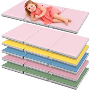 Wesiti 5 Pcs Kids Nap Mats for Preschool Daycare Bulk, Boho
1.37" Thick 3 Section Sleeping Mats for Toddler, Waterproof, Kindergarten Classroom Back to School Supplies, 47"L x 24" W