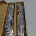 Stainless Steel Dishwasher Safe Dinner Forks with Scalloped Edge, Well-Balanced Weight, Silver, Pack of 12