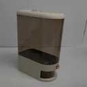 Peaoop 22LBS Rice Dispenser, Large Grain Container Storage with Lid Measuring Cylinder Household Cereal Dispenser Bucket for Kitchen Soybean Corn (22lb)